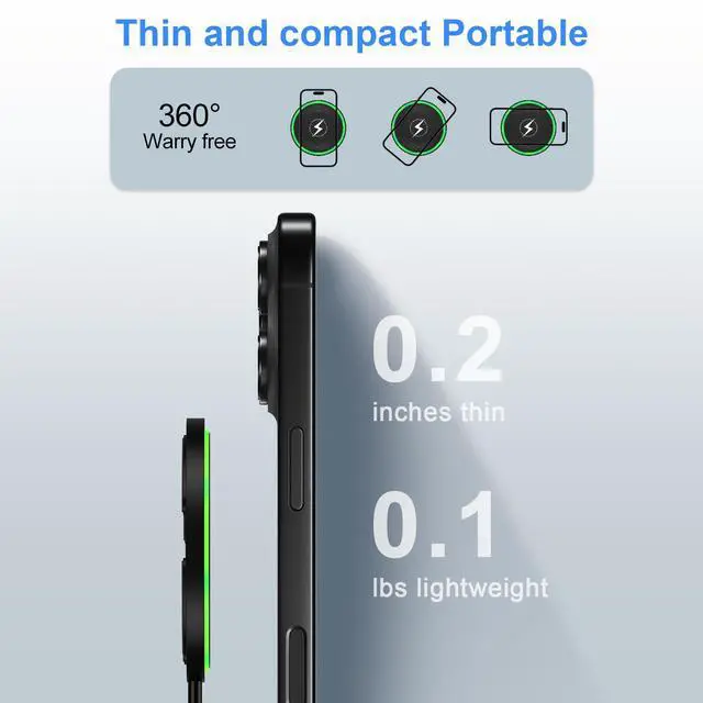 Alt view image 3 of 7 - 15W Fast Wireless Charger for Samsung Galaxy S25 Plus/S25 Ultra/S24 FE/S23/S22 S21 Z Flip Fold 6 5, Wireless Charging Pad Phone Charger Android Station with 18W Adapter for Google Pixel 9A 9 Pro XL 8a