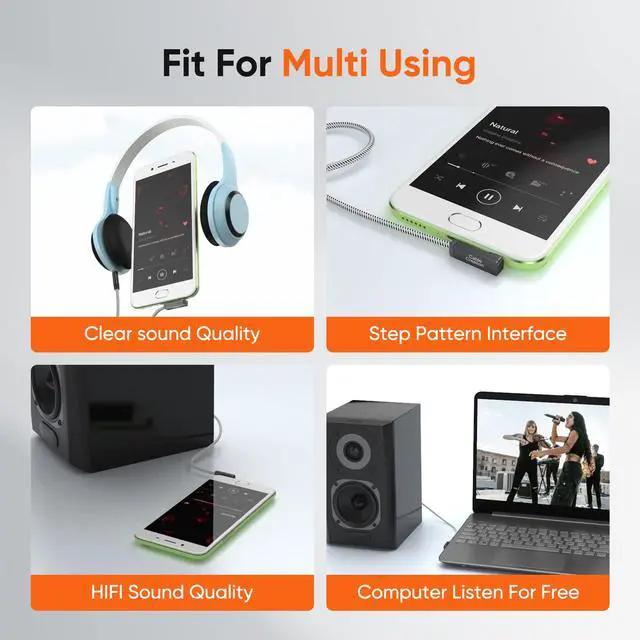 Alt view image 6 of 7 - 3.5mm Audio Cable(3FT/0.9M), 90 Degree Right Angle 4-Conductor TRRS 3.5mm Stereo Aux Cable with Microphone for Car Headphones,Speaker,Tablets,Laptops,Smart Phones