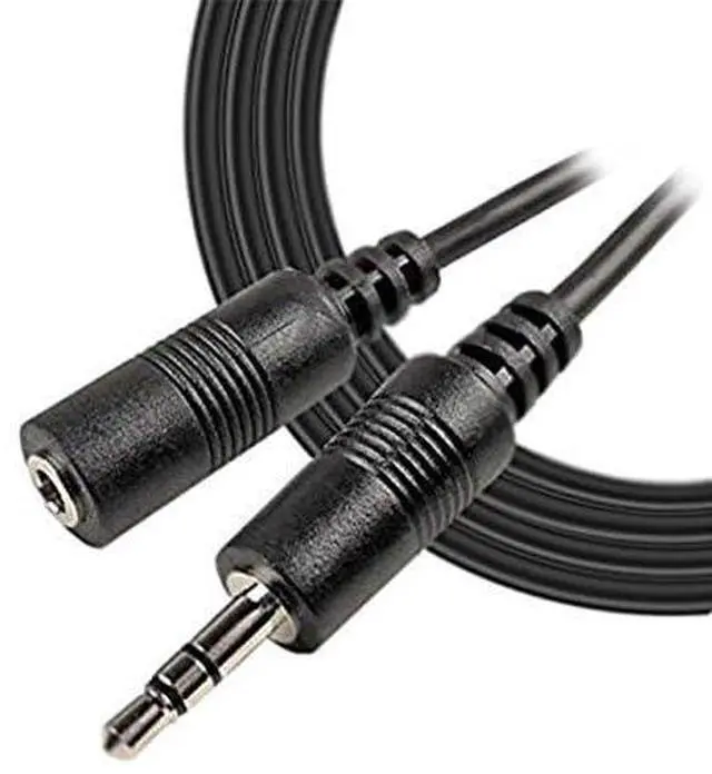 Alt view image 2 of 6 - 25 Feet 3.5mm Male to Female Stereo Audio Cable for Phones, Headphones, Speakers, Tablets, PCs, MP3 Players and More