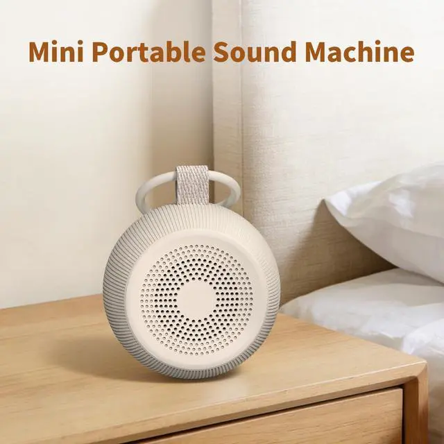 Alt view image 2 of 7 - Portable Travel Sound Machine White Noise Machine 40h Battery Brown Noise Machine 30 Soothing Sounds & Hushing Sound for Baby 4 Timers Memory Function 32 Adjustable Volume for Kids Adults Home Office
