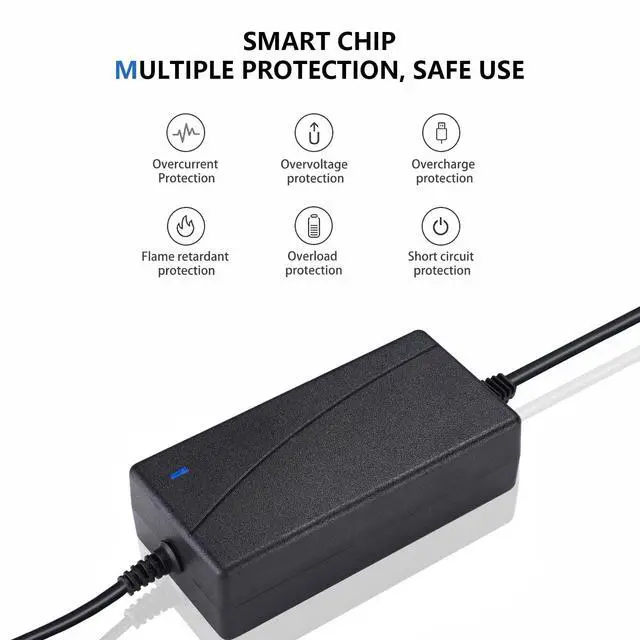 Alt view image 4 of 5 - 12V 5A Power Adapter 60W AC/DC Converter Suitable for LED Strips, Surveillance Cameras, and Computer Monitors. Features a 5.5x2.5mm Connector and a 2.1mm Plug.