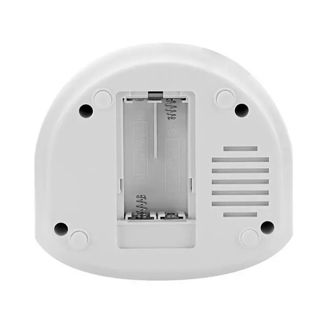 Alt view image 7 of 7 - Digital AM/FM Clock Radio with Battery Backup, Dual Alarm, Sleep & Snooze Functions, Display Dimming Option,White (EAAC201)