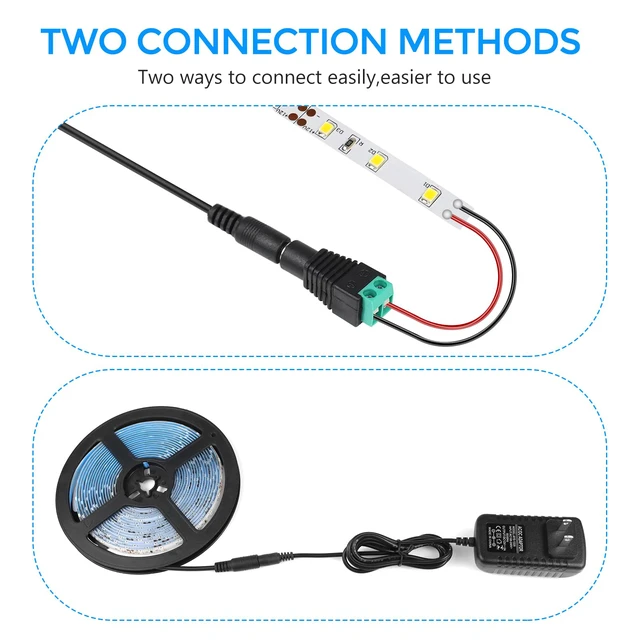 Alt view image 4 of 7 - LightingWill 12V 2A Power Supply, 24W Power Adapter, AC 100-240V to DC 12V Transformer, 5.5x2.1mm Wall Plug Charger for LED Strip Lights, Security Cameras and Other 12V Devices