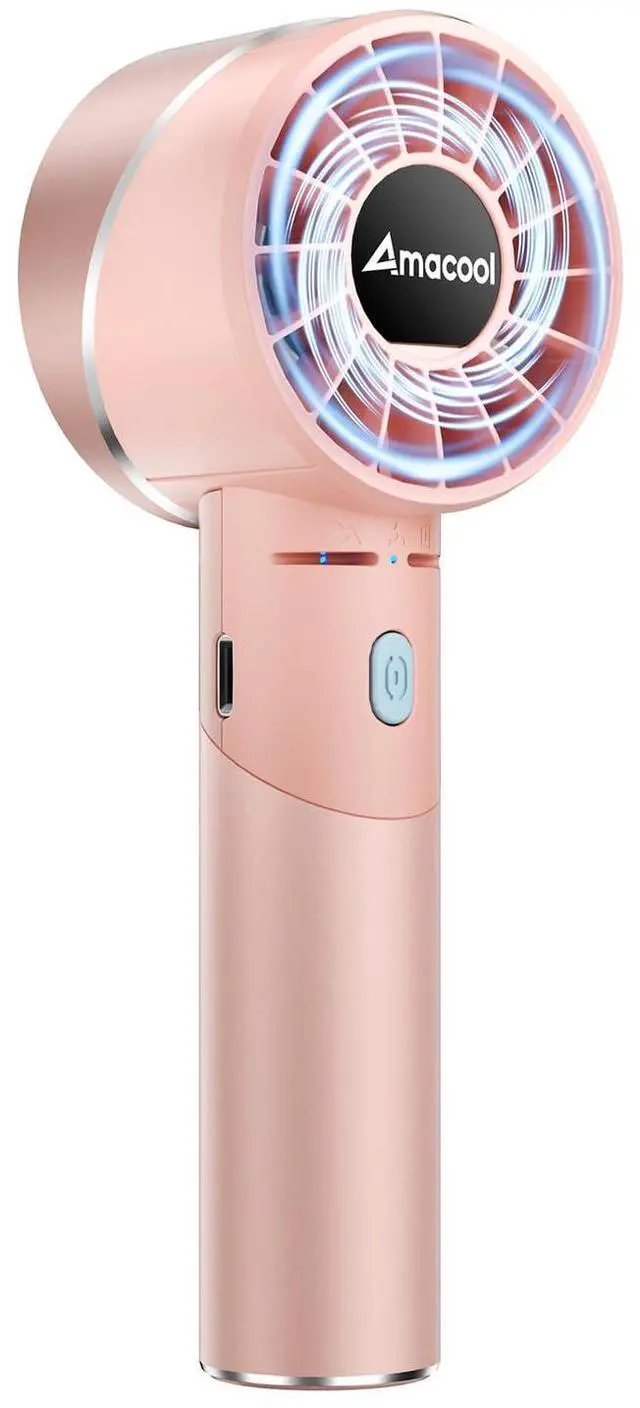 Main image of Portable Handheld Turbo Fan, Mothers Day Gifts for Mom Her Women Girl, Cool Metal Body, Rechargeable Battery Personal Fan, Mini Pocket Fans for Camping Outdoor Travel Cruise Makeup Essentials