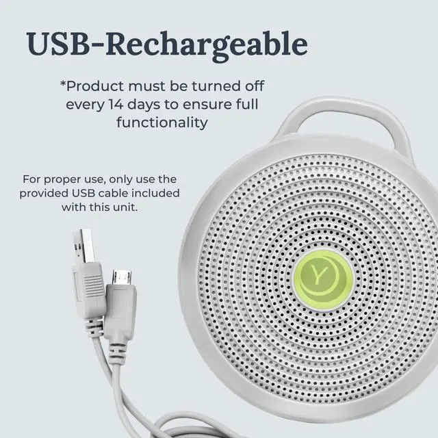 Alt view image 5 of 7 - Hushh Portable White Noise Sound Machine for Baby, 3 Soothing Natural Sounds with Volume Control, Compact Size, Noise Canceling for Sleep Aid, Office Privacy, & Meditation, Registry Gift