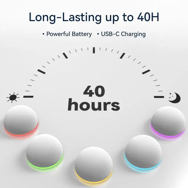 Alt view image 3 of 7 - Mini Portable Sound White Noise Machine Baby Shushing Sleep Soother Battery Noise Machine 12 Night Lights 30 Sleeping Sounds for Baby Kids Adults Dogs 4 Timer Memory Function for Home Travel Office
