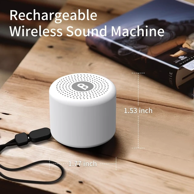 Alt view image 4 of 7 - Mini Portable Sound White Noise Machine Baby Patter for Sleep with 30 Soothing Sounds for Baby Kids Adults 32 Volume Levels Sleep Soother Auto-Off Timer for Travel Home Office Privacy