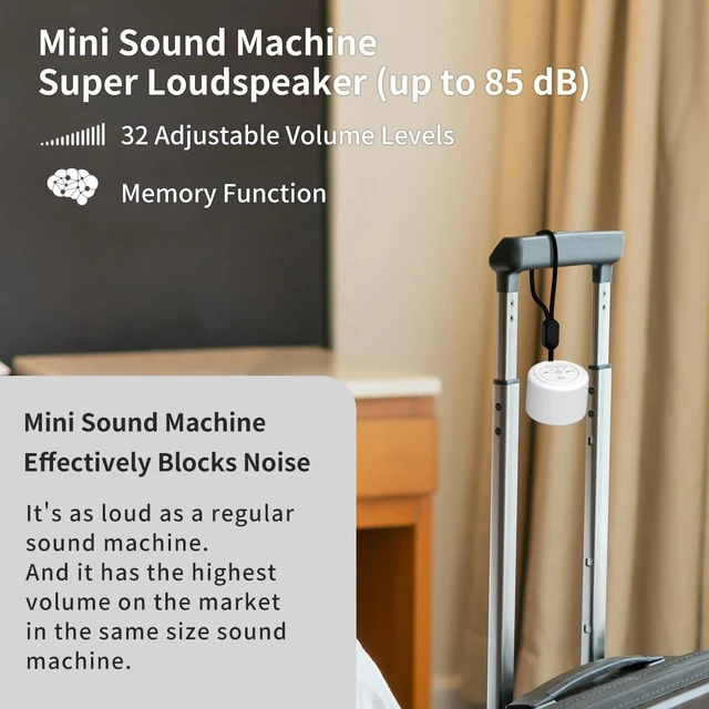 Alt view image 6 of 7 - Mini Portable Sound White Noise Machine Baby Patter for Sleep with 30 Soothing Sounds for Baby Kids Adults 32 Volume Levels Sleep Soother Auto-Off Timer for Travel Home Office Privacy