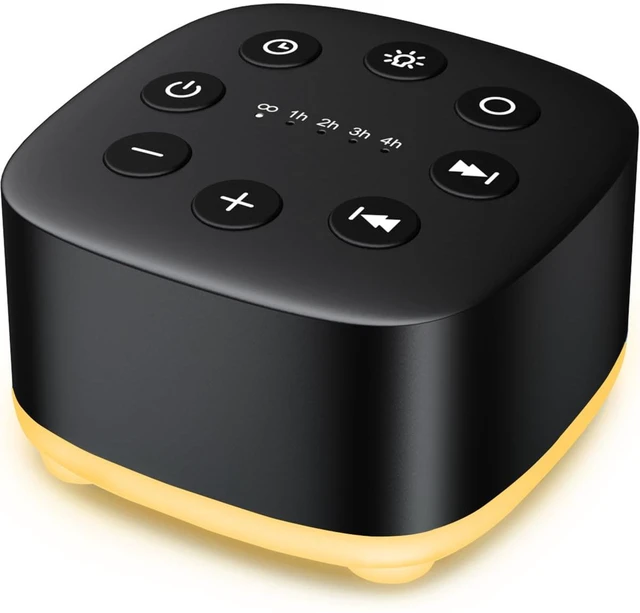Main image of White Noise Sound Machine 30 Soothing Sounds with 32 Volume Control 12 Night Light 5 Timers Portable Sleep Machine for Travel Powered by AC or USB Sleep Therapy for Baby Kids Adults (Black)