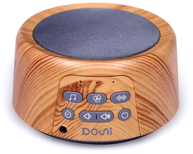Main image of White Noise Machine for Sleeping - 27 Non-Looping Soothing Sounds Sleep Sound Machine with Timer & Memory, 3.5mm Jack, Wood Grain Sound Machine for Hotel Bedroom Office