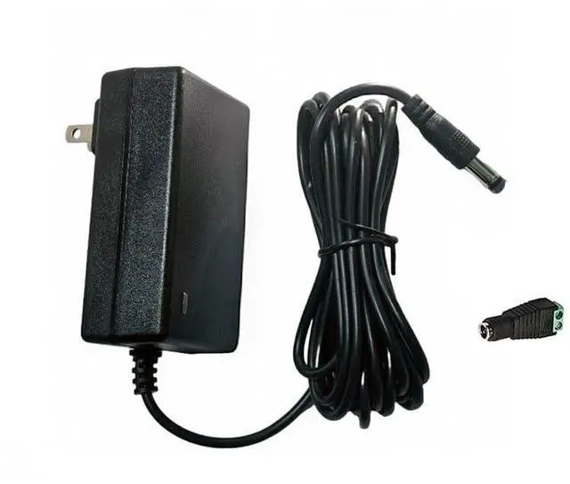 Main image of DC 12V 2Amp Power Adapter Supply 100-240 50/60Hz to 12 Volts Power Supply 2a AC/DC Transformer,10ft DC 12V Power Cord, 5.5mm x 2.5mm Barrel Plug (10FT)