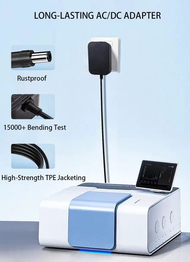 Alt view image 7 of 7 - 12V Power Supply 2A 12 Volt AC Adapter 100-240v 50-60hz Switching Adapter with 5.5 x 2.1mm DC Plug and 8 Tips Power Cord for LED Strip Light, CCTV Camera, Router, BT Speaker DC12V Transformer 1.5m
