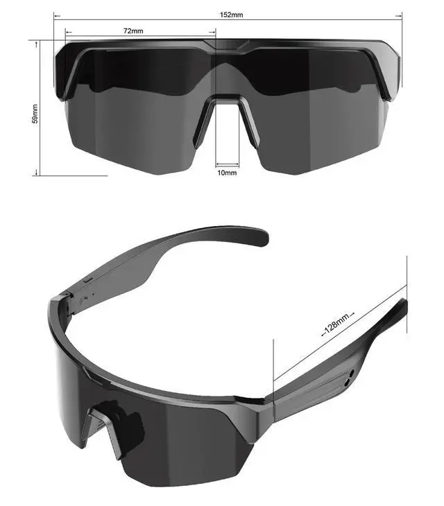 Alt view image 4 of 7 - Smart Glasses,Polarized Bluetooth Sunglasses for Men & Women, Safety Glasses with Built-in Mic & HD Open Ear Speakers,Wireless Sport Glasses Indoor/Outdoor UV Protection