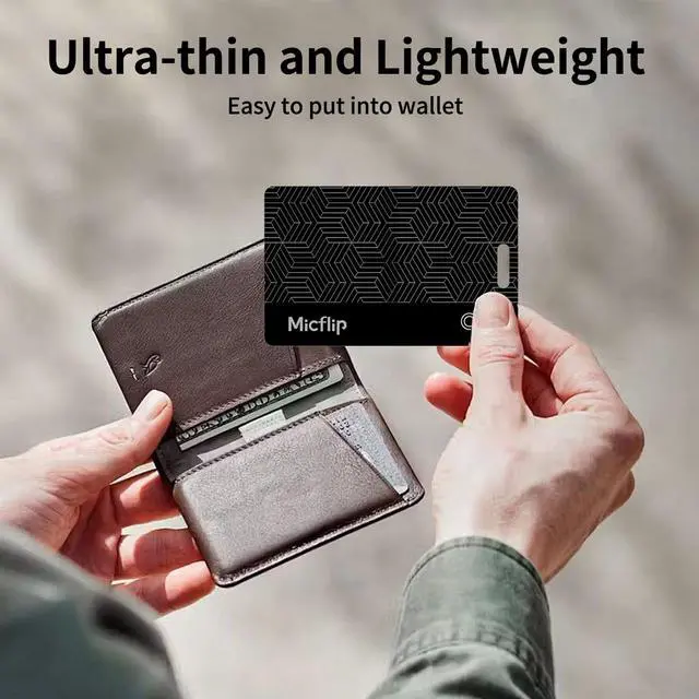 Alt view image 2 of 7 - MFi Certified Wallet Tracker Card, Works with Apple Find My | 0.07in ultra slim tracker card, wireless charging, IP67 waterproof, iOS only, fits wallets, luggage, passports & keys