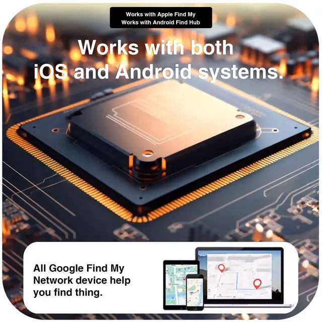 Alt view image 3 of 7 - Bluetooth Tracker Works with Apple Find My & Android Find Hub Key Finder for Keys & Pet Collar, No Monthly Fee, Loud Alarm, Replaceable Battery(2 Pack, White)