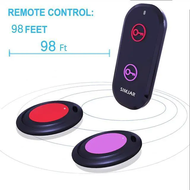 Alt view image 3 of 6 - Basic Key Finder with 2 Receivers & 1 Remote, Wireless Remote Control RF Key Finder Locator Tracker for Keys Wallet Phone Luggage