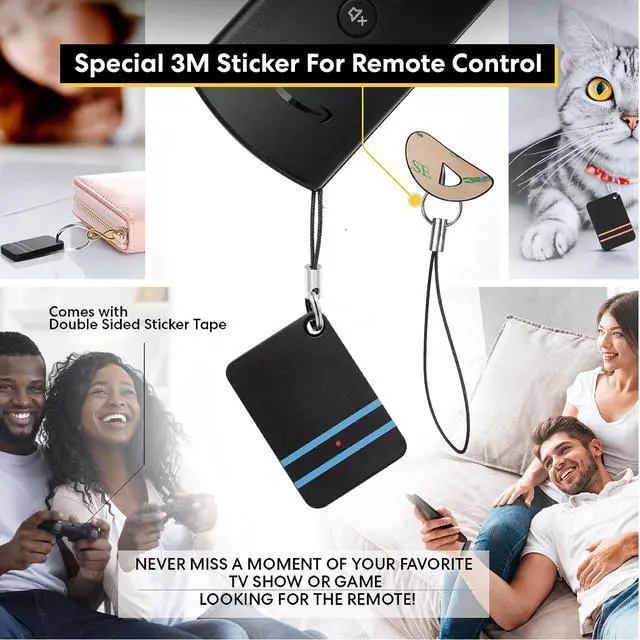 Alt view image 2 of 7 - Key Finder and TV Remote Control Retriever - Trackers Locator, Keys, Purse - Keychain Tracker Beeper Tags - Find Your Lost Belonging Items Quickly