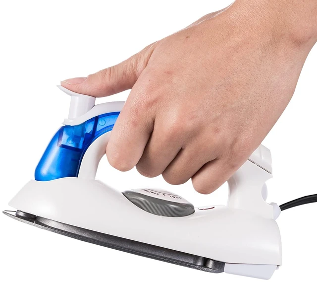 Main image of Travel Steam Iron Portable Compact Foldable for Clothes | 1.1lb Lightweight/ 80ml Tank/ 35s Fast Heat/ Temp Dial for Silk,Wool/ Anti-Skid Grip/ Mist Spray