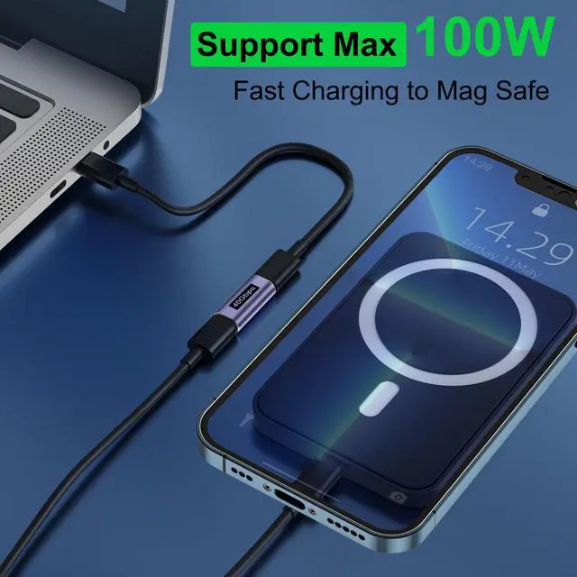 Alt view image 3 of 7 - USB C Female to Female Adapter (4 Pack) USBC Coupler with 40 Gbps PD 100W 8K 60hz Video Compatible for Thunderbolt 4/3, MacBook Pro/Air, USB C HUB and More Type C Devices