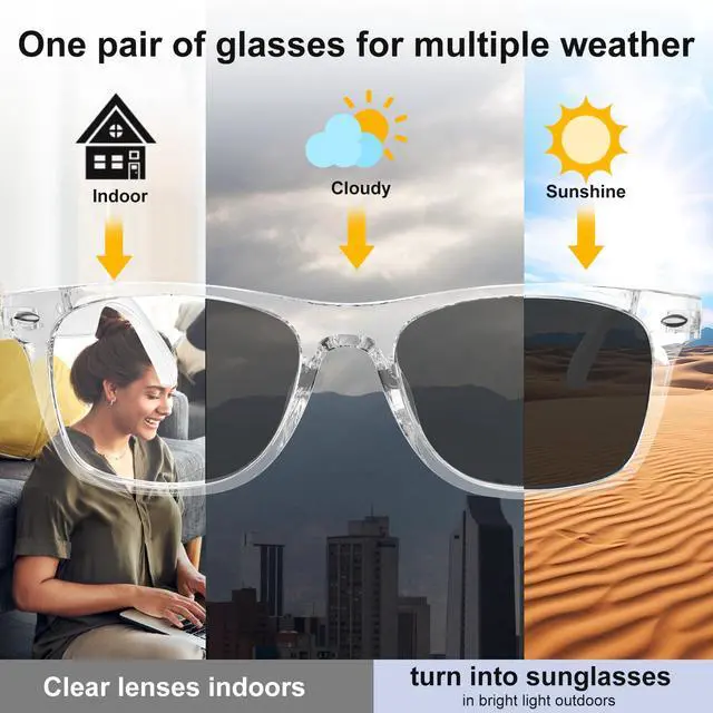 Alt view image 3 of 7 - AI Smart Glasses for Women and Men, Bluetooth Translation Glasses