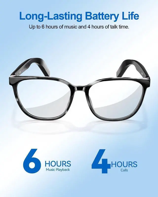 Alt view image 7 of 7 - Al Smart Glasses for Men Women with Real-Time Translation