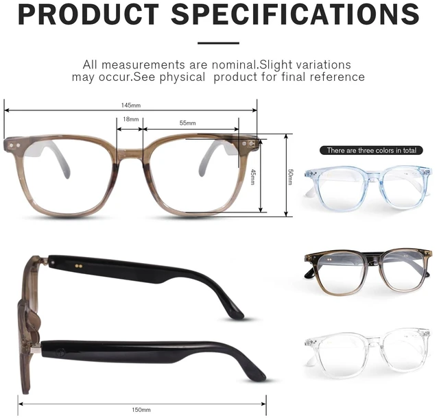 Alt view image 3 of 7 - Smart Glasses for Men & Women, Bluetooth Glasses with Speakers Open Ear Speakers, Hands-Free Music & Calls, Voice Control, Photochromic Sunglasses for Working, Cycling,Driving,Travel-Blown