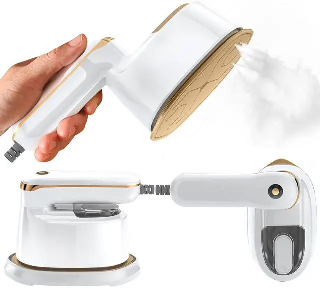 Main image of Travel Steamer Iron for clothes portable Mini,1100W Handheld garment steamers with 15s Fast Heat-up, 180° Foldable Handle & 4 Modes LCD Display,125ml Water Tank for Home,Business Trip,Travel