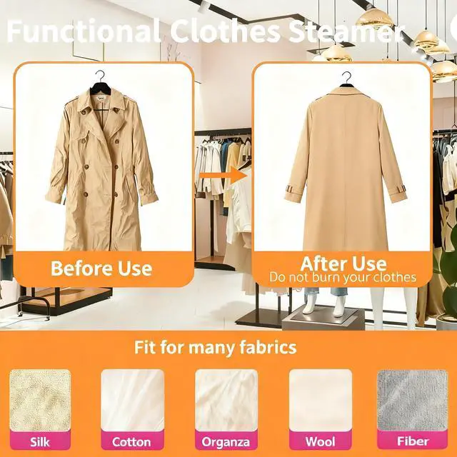 Alt view image 4 of 7 - Travel Steamer Iron for clothes portable Mini,1100W Handheld garment steamers with 15s Fast Heat-up, 180° Foldable Handle & 4 Modes LCD Display,125ml Water Tank for Home,Business Trip,Travel