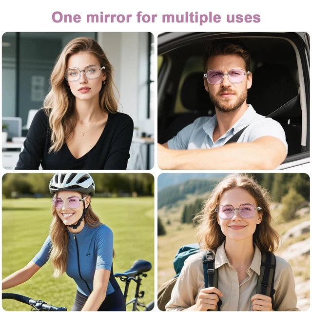 Alt view image 7 of 7 - AI Smart Glasses, Bluetooth Audio Glasses with Photochromic Sunglasses Photochromic lenses automatically adjust to light changes with open-ear speakers for commuting, driving,travel and daily wear