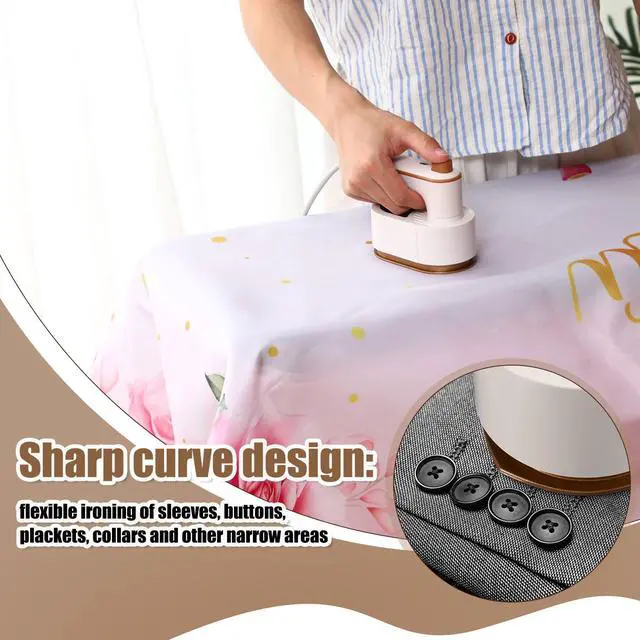 Alt view image 5 of 6 - Portable Travel Mini Iron for Clothes 3 in 1 Travel Steamer 180° Rotating Handheld Iron Portable Small Size Machine for Dry and Wet for College Dorm(White)