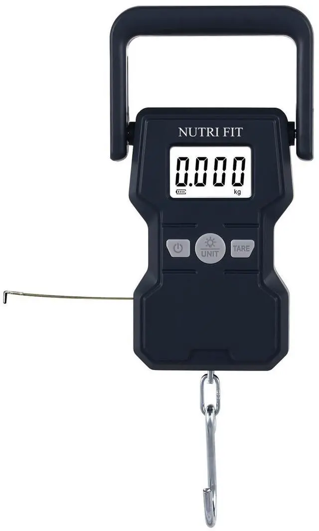 Main image of Luggage Weight Scale 110lb/50kg Hanging Luggage Scale for Suitcase with Comfortable Handle and Large Hook, Portable Fishing Scale, Backlit LCD for Travel with Measuring Tape