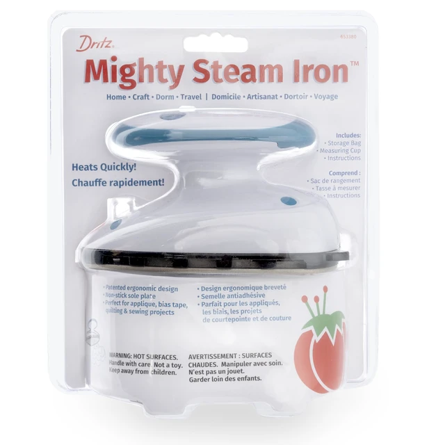 Alt view image 2 of 7 - Mighty Travel Steam Iron Mini Iron for Quilting, Crafts & Sewing, Compact Portable Travel Steamer for Home & On-the-Go Use