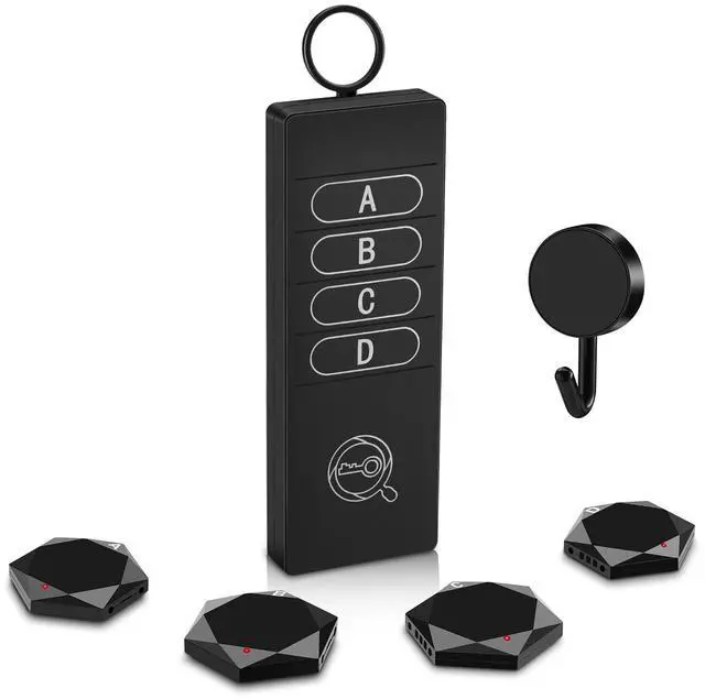 Main image of Key Finder Locator with Sound,85 dB+Rf Remote Finder with 164ft.Wireless TV Remote Control Finder for Keys Wallet Remote Control Pet Phone,Key Chain Remote Tracker 4 with Receivers