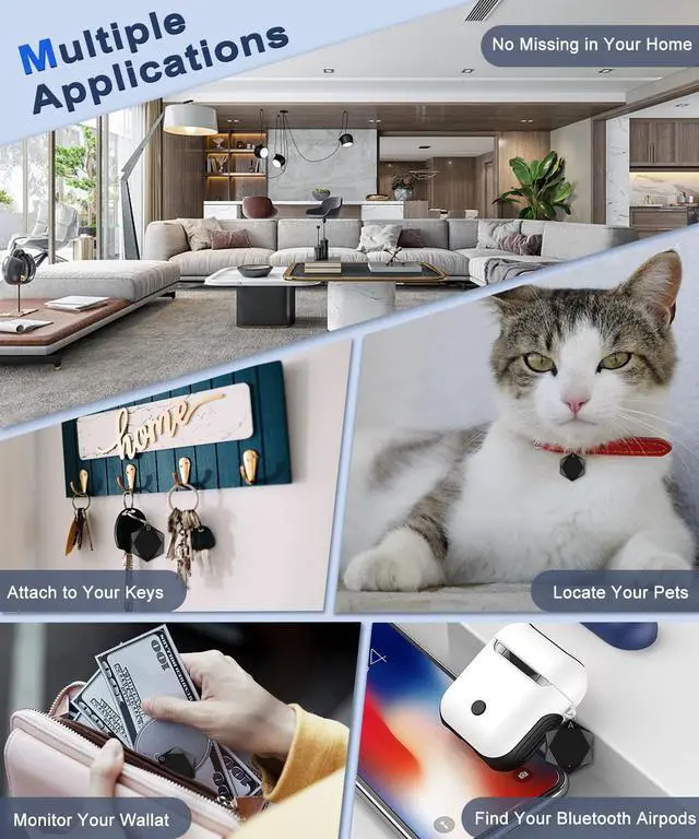 Alt view image 5 of 6 - Key Finder Locator with Sound,85 dB+Rf Remote Finder with 164ft.Wireless TV Remote Control Finder for Keys Wallet Remote Control Pet Phone,Key Chain Remote Tracker 4 with Receivers
