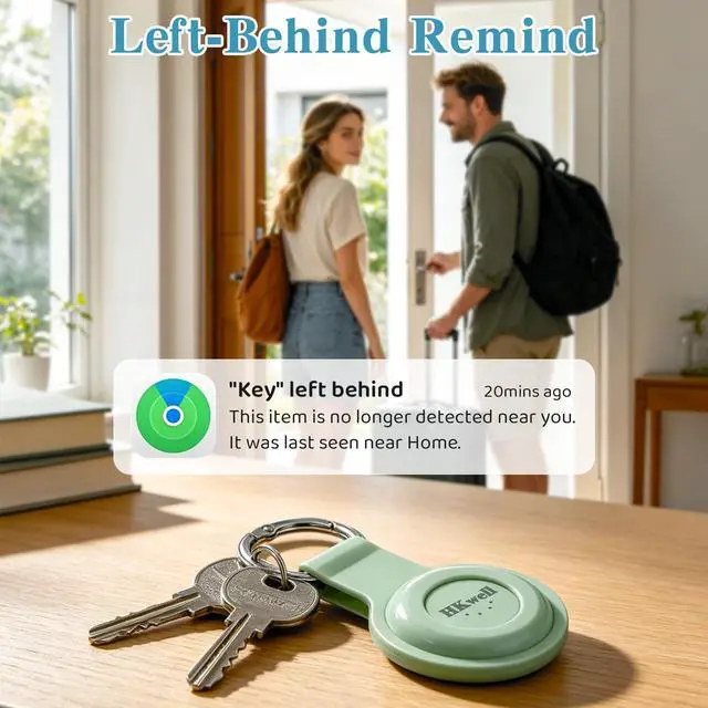Alt view image 6 of 6 - 4-Pack Smart Bluetooth Tracker, MFi Certified Item Finder | Works with Apple Find My (iOS Only), No Monthly Fee, Waterproof Anti-Lost Tag Locator for Keys, Luggage, Wallet, Pets