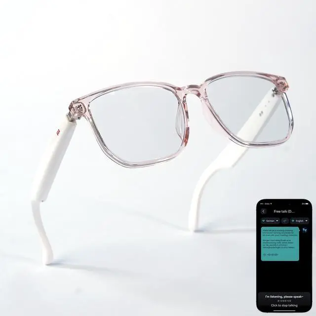 Main image of Ai Smart Glasses Bluetooth 5.4 with Translation for Men Women 160+Languages Color-Change Lens Chat GPT Assistant Free App Translator Glasses Meeting,Driver,Travel