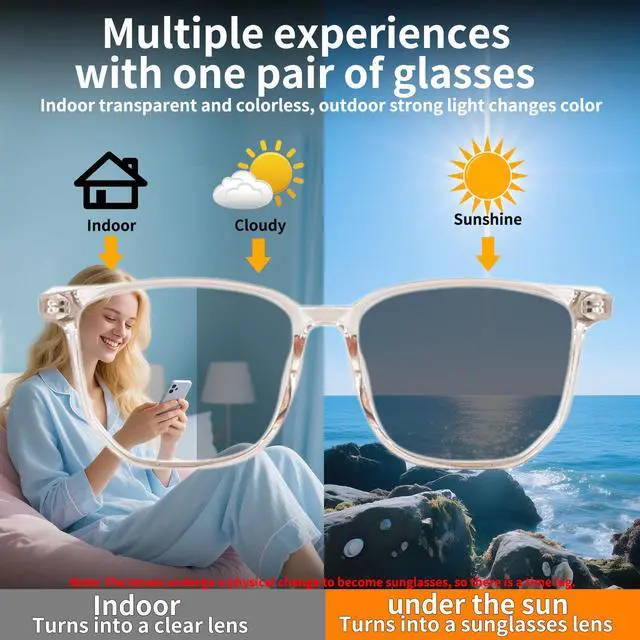 Alt view image 5 of 6 - Ai Smart Glasses Bluetooth 5.4 with Translation for Men Women 160+Languages Color-Change Lens Chat GPT Assistant Free App Translator Glasses Meeting,Driver,Travel