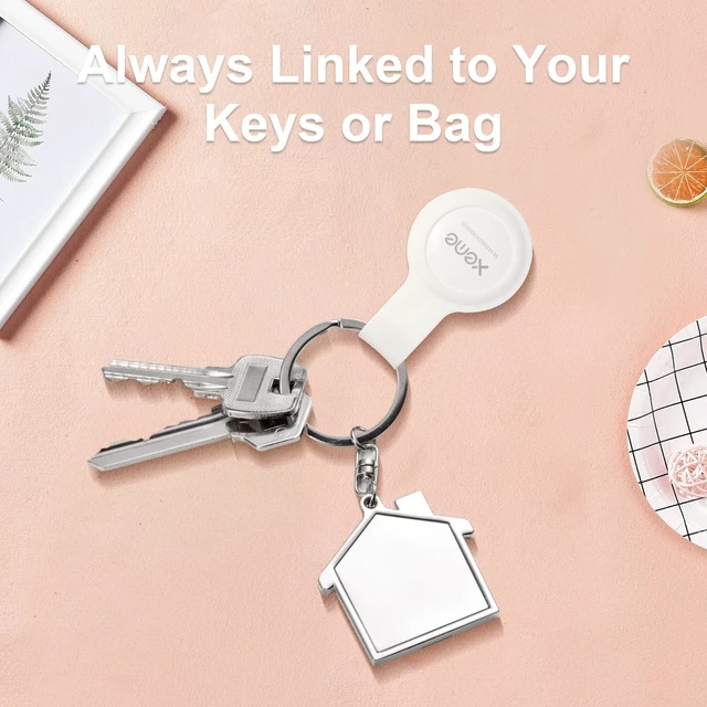 Alt view image 6 of 7 - Key Finder, Bluetooth Tracker Locator Pairs with Apple Find My (iOS only), Item Locator Smart Tracker Tag for Keys/Luggage/Wallet, etc. (WHITE-1PCS)