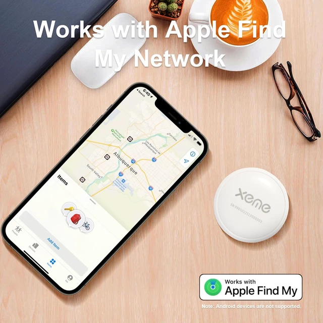 Alt view image 5 of 7 - Key Finder, Bluetooth Tracker Locator Pairs with Apple Find My (iOS only), Item Locator Smart Tracker Tag for Keys/Luggage/Wallet, etc. (WHITE-1PCS)