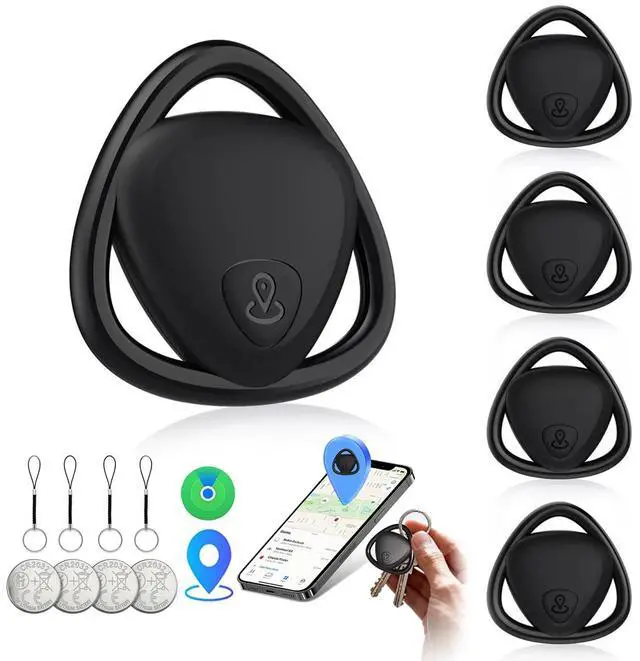 Main image of Air Tags-4 PackApple MFi Certified, Smart Tracker Tags Item Finders Work with Apple Find My (iOS Only), Air Track Locator with Sound, Tracker Tags for Keys, Luggage, Bag, Suitcases, Wallet