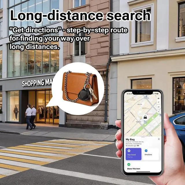 Alt view image 5 of 7 - Air Tags-4 PackApple MFi Certified, Smart Tracker Tags Item Finders Work with Apple Find My (iOS Only), Air Track Locator with Sound, Tracker Tags for Keys, Luggage, Bag, Suitcases, Wallet
