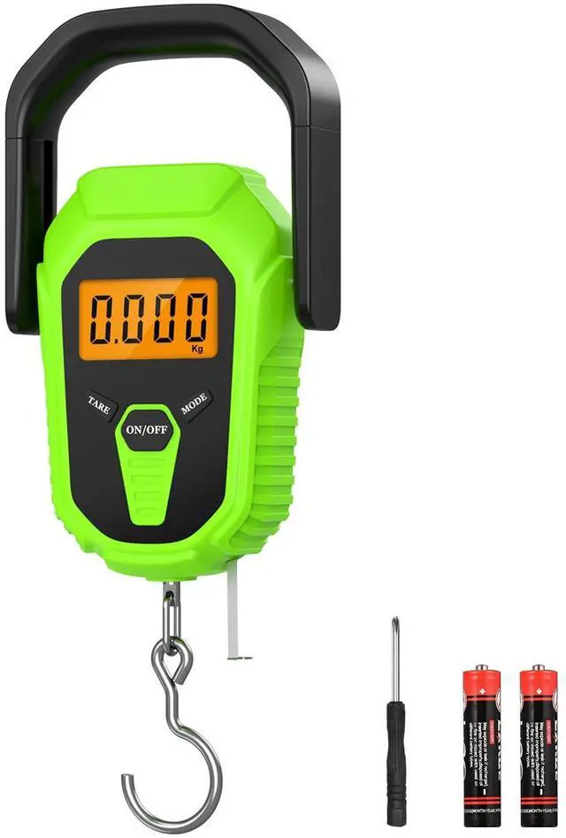 Main image of Digital Fishing Scale with Lip Gripper, 110lb/50kg Waterproof Fish Weight Scale with Tape Measure, Hook & Clamp, LCD Display & Hanging Design, Ideal Fishing Gift for Men Anglers