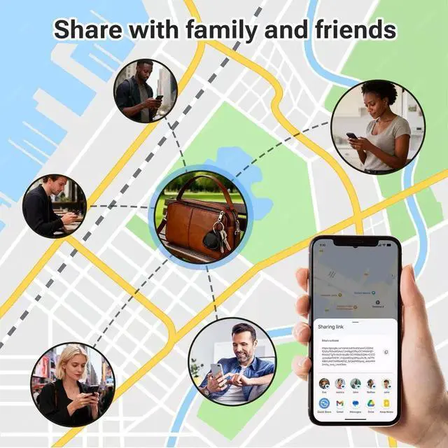 Alt view image 6 of 7 - Air Tags-4 PackApple MFi Certified, Smart Tracker Tags Item Finders Work with Apple Find My (iOS Only), Air Track Locator with Sound, Tracker Tags for Keys, Luggage, Bag, Suitcases, Wallet
