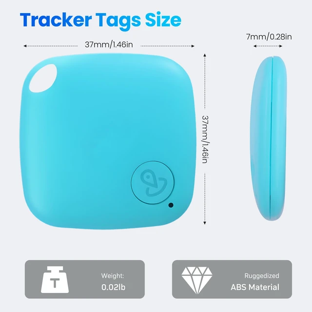 Alt view image 2 of 7 - Bluetooth Item Locator Tracker for Keys, Wallet & Bags, Worldwide Location Network, Replaceable Battery Compatible with Find My App (iOS Only)-4 Pack Colorful