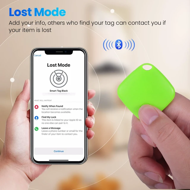 Alt view image 4 of 7 - Bluetooth Item Locator Tracker for Keys, Wallet & Bags, Worldwide Location Network, Replaceable Battery Compatible with Find My App (iOS Only)-4 Pack Colorful