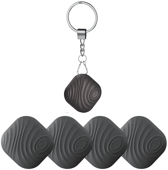 Main image of Findthing Key Finder Smart Tag 4-Pack - Bluetooth Tracker Item Locator with Key Chain - Both iOS and Android Compatible for Keys Pet Wallets Backpacks and Tablets (4-Coffee)