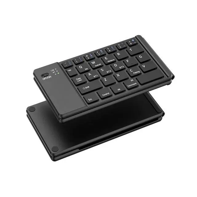Alt view image 5 of 7 - Foldable Keyboard and Mouse Combo,Bluetooth Keyboard and Mouse Combo for iPad/Mac/Android Tablet/,Portable Rechargeable Keyboard Mouse for iPad/Laptop/MacBook/PC/Computer (Gray)