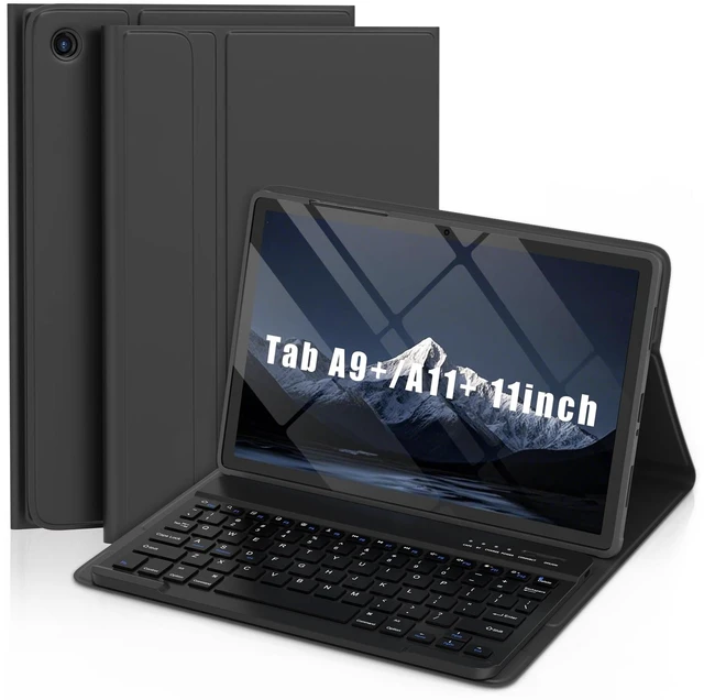 Main image of for Samsung Galaxy Tab A11+/A9+ Case with Keyboard (Black, 11 inch) | Wireless Magnetic Detachable Folio Keyboard Cover with Pencil Holder, for Tab A9+/A11+ Plus 11 inch