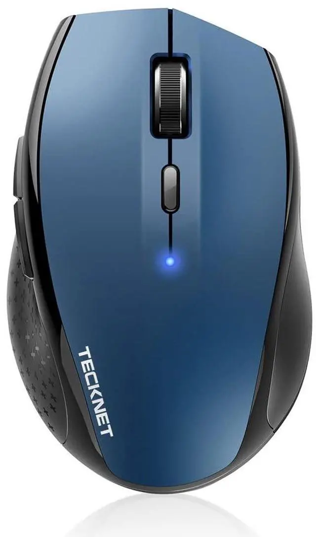 Main image of Bluetooth Mouse, Wireless Silent 6 Buttons 2-Yr Battery, Blue