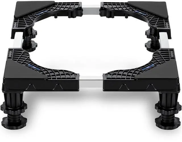 Main image of Universal Mini Fridge Stand Riser Base - Easy-to-Install & Adjustable with 4 Sturdy Feet, Fits Small Refrigerator, Washer, Dryer & Freezer (Black)